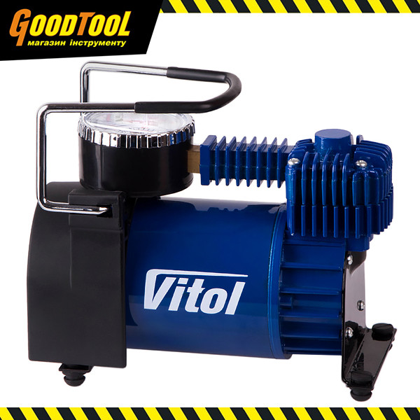 Компресор автомобільний ViTOL K-50 (150psi/15Amp/40л/прикурювач)