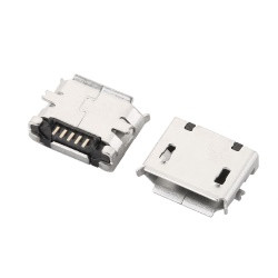 Гніздо Micro USB B 5pin SMT зі спідницею