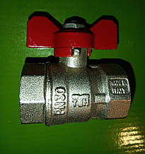 Кран кульковий TIEME 3/4" В У матылек