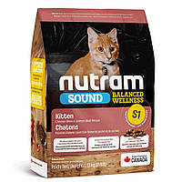 Сухой корм S1 Nutram Sound Balanced Wellness Kitten для котят, холистик 5.4 кг