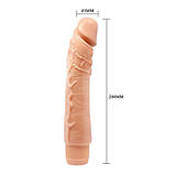 Вібратор Barbara Classic Vibe Flesh 24 cm, фото 3