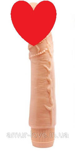 Вібратор Barbara Dybbuk Vibrator 9,5" Flesh, фото 1