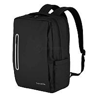 Городской рюкзак Travelite Basics Black Boxy с отд. д/ноутбука 15" 19л (TL096341-01)