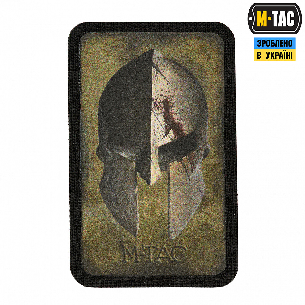 Нашивка M-Tac Spartan Helmet Ranger Green/Black