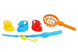 Набір для риболовлі 7594 ТехноК дитячий вудка рибки сачок іграшка у ванну для дітей