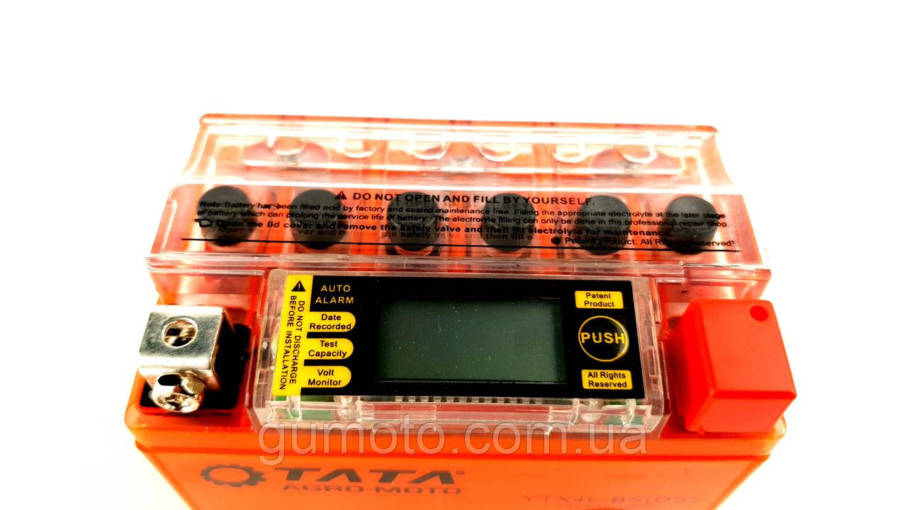 Аккумулятор гелевый 12В 4АH OUTDO гелевый 113х70х85 мм с дисплеем оранжевый - фото 2 - id-p1616478561