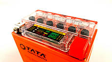 Акумулятор гелевий 12 В 4 A OUTDO 114х70х86 з індикатором жовтогарячий, фото 2