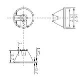 Tir лінза 19.7мм для ліхтаря Convoy S2+ з кутом розсіювання 60 градусів, фото 4