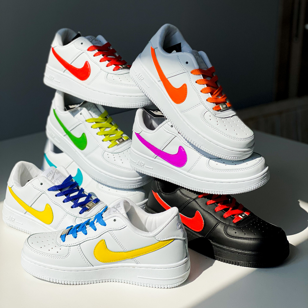 Nike air force one velcro swoosh sales