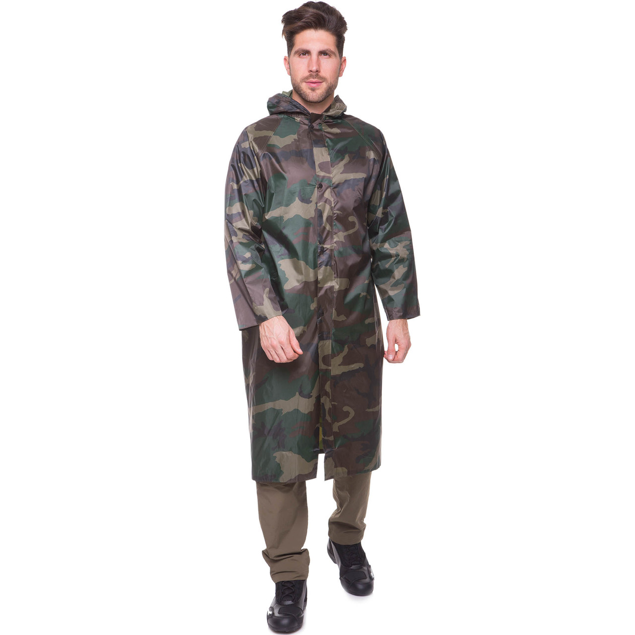 Дощовик плащ камуфляж Woodland SP-Sport TY-0531 розмір L - XL / дощовик військовий тактичний