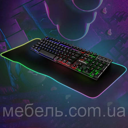 Геймерська поверхня для столу Barsky BSL-01 Surface LED 800 * 300, фото 1