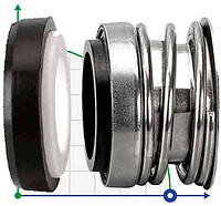 Торцевое уплотнение (сальник) R-16 1, CAR/CER, EPDM, 304