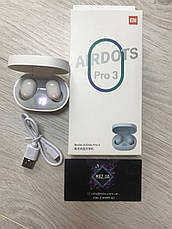 Бездротові навушники AirDots Pro 3 для Xiaomi Redmi матові білі, фото 6
