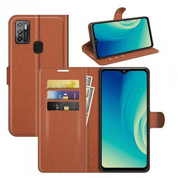 Чохол-книжка Litchie Wallet для ZTE Blade A7S 2020 Brown