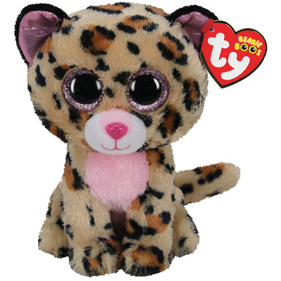 Дитяча м'яка іграшка TY Beanie Boo's Бурий леопард Livvie 15см 36367, фото 1
