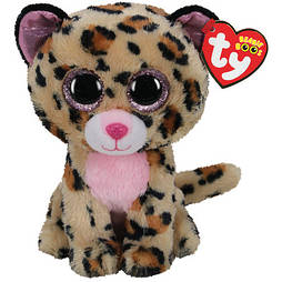 Дитяча м'яка іграшка TY Beanie Boo's Бурий леопард Livvie 15см 36367