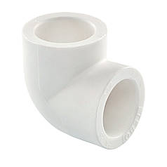 Кутник 90° Ø110 поліпропіленовий білий Tebo®