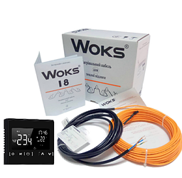 Тонкий кабель Woks-18 з терморегулятором Ecoset 1822