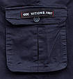 Шорти чоловічі карго темно-синього кольору з кишенями Vitions, фото 2
