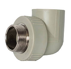 Куток Ø40 х 1 1/4"З(зовнішня різьба),поліпропіленовий Fora®