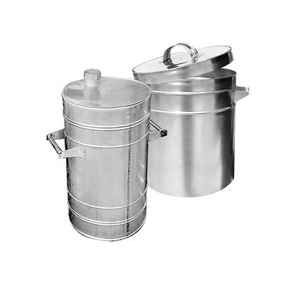 Бочка з кришкою 50л (нержавіюча сталь 1 мм)