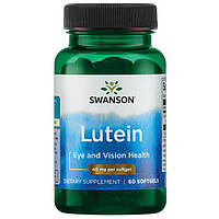 Лютеин для зрения, Lutein, Swanson, 40 мг, 60 желатиновых капсул