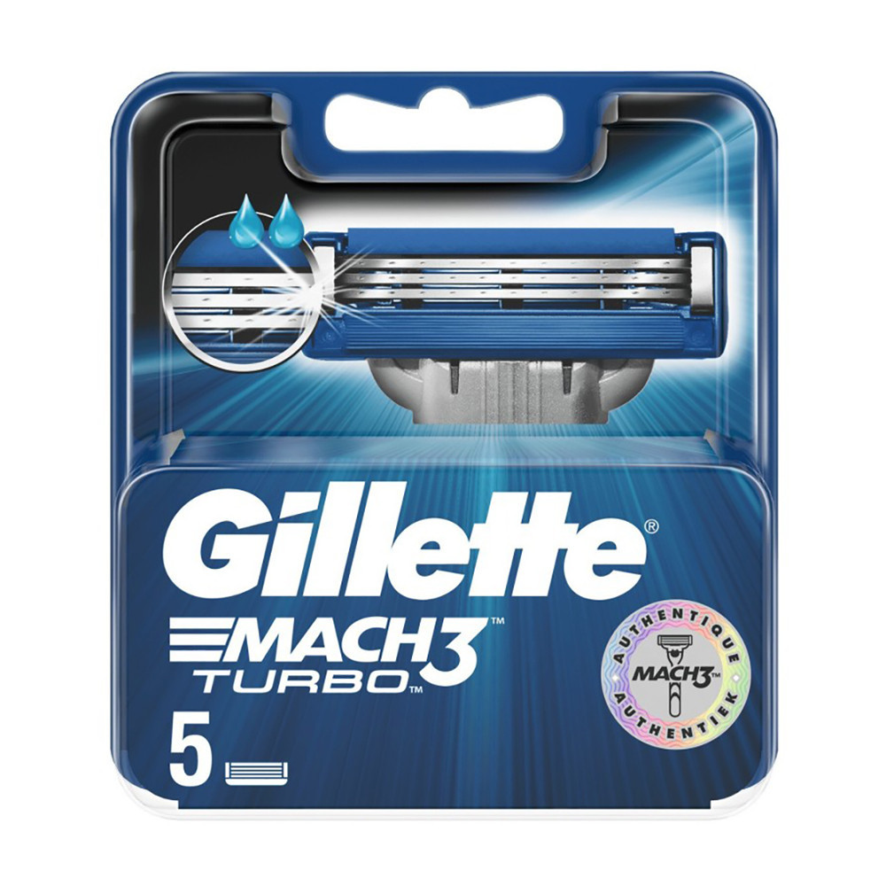 Змінні касети Gillette Mach3 Turbo Original (5 шт.) G00271