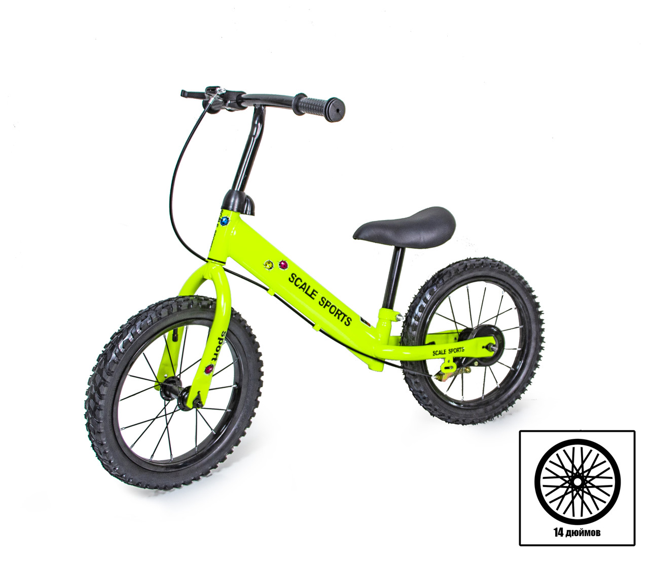 Велобіг Scale Sports 14" Салатовий Колір
