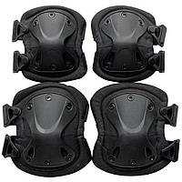 Наколінники та налокітники тактичні з ударостійкого пластику FH 77