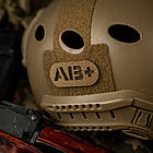 Нашивка група крові AB+ наскрізна Laser Cut Coyote M-Tac, фото 4