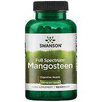 Мангостин, Swanson, Mangosteen, 500 мг, 100 капсул