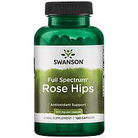 Шиповник, Swanson, Rose Hips, 500 мг, 120 капсул