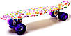 Penny Board "Violet Flowers" Світні колеса, фото 3