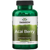 Ягоды Асаи, Acai Berry, Swanson, 500 мг, 120 капсул