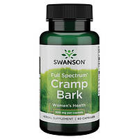 Калина полного спектра, Swanson, Full-Spectrum Cramp Bark, 500 мг, 60 капсул