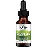 Рідкий екстракт зеленого чаю, Swanson, Green Tea Liquid Extract, 29.6 мл
