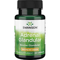 Наднирник, Adrenal Glandular, Swanson, 350 мг, 60 капсул