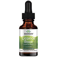 Жидкий экстракт корня лакрицы, Swanson, Licorice Root Liquid Extract, 29.6 мл