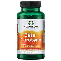 Вітамін А (Бета Каротин, антиоксидант, Beta-Carotene, Swanson, 7500 мкг (25000 IU), 300 капсул
