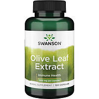 Экстракт оливковых листьев, Olive Leaf Extract, Swanson, 500 мг, 120 капсул