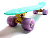 Penny Board Бірюзовий колір світні колеса, фото 4