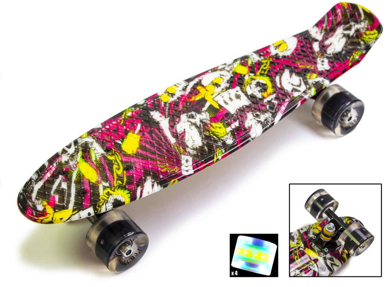 Penny Board "Deck" Світні колеса