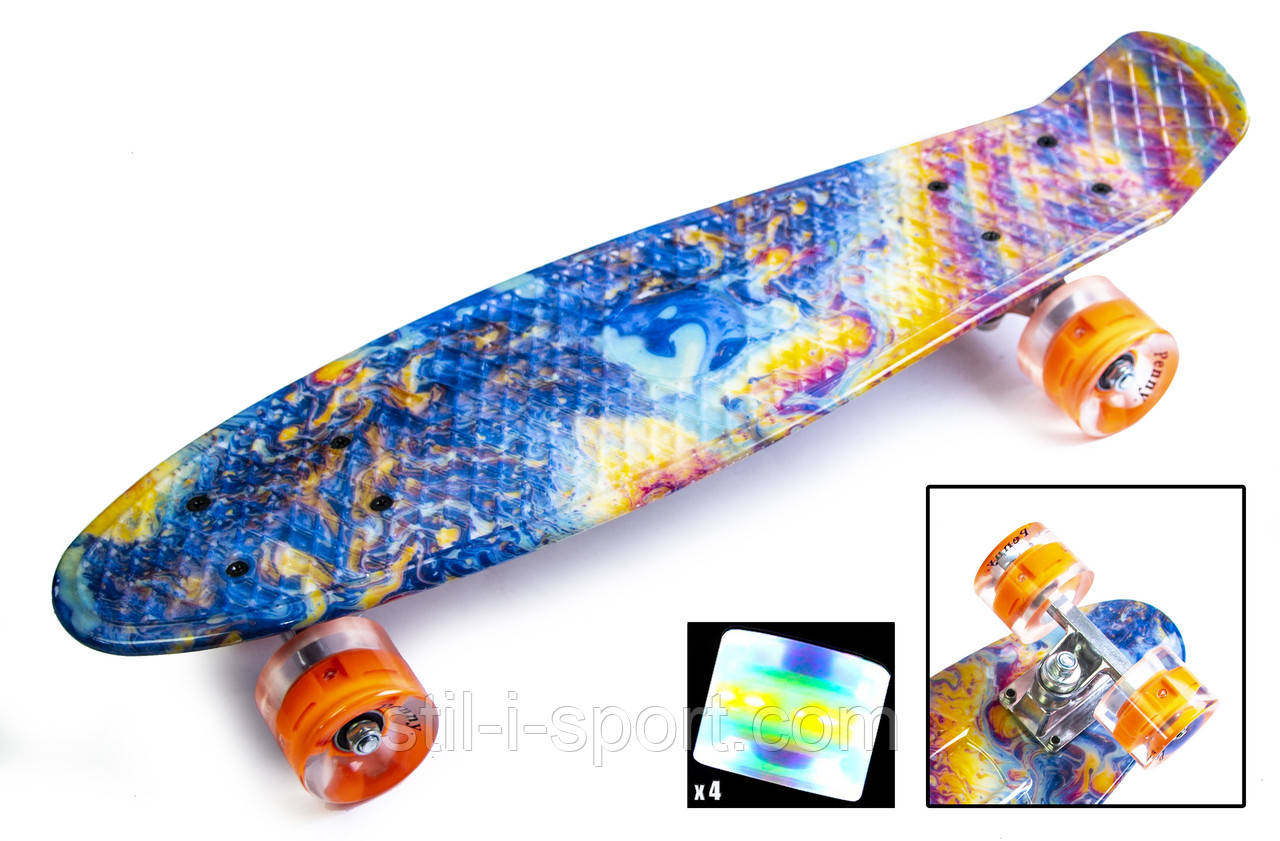 Penny Board "Acid" Светящиеся колеса