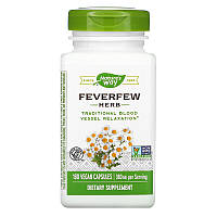 Пижма девичья, Feverfew Herb, Nature's Way, 380 мг, 180 растительных капсул