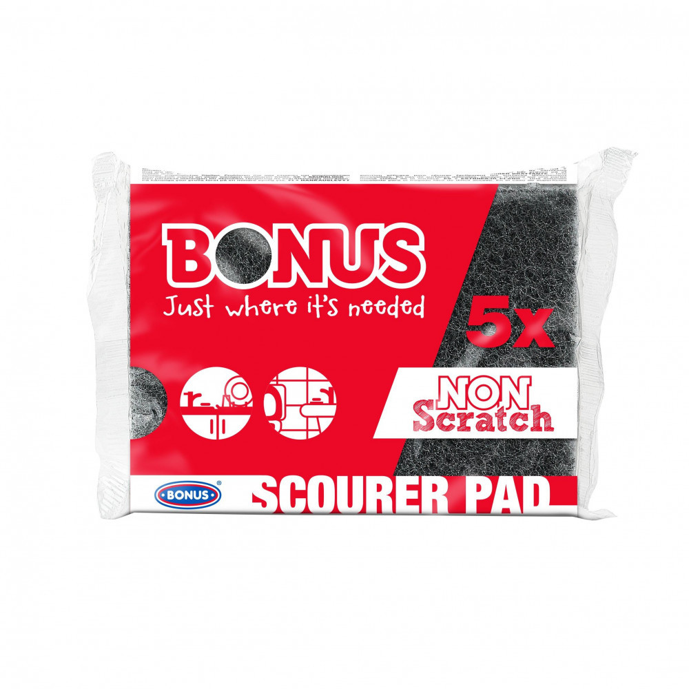 Губка для миття посуду Bonus Scourer Pad 5шт
