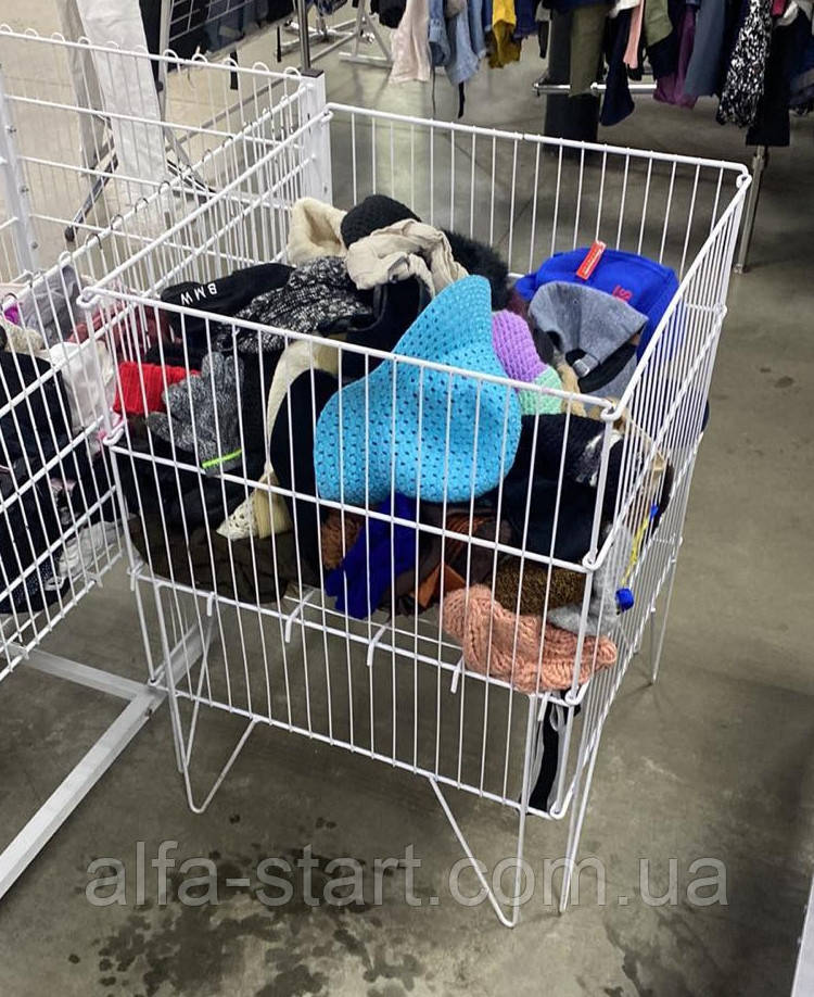 Торговий контейнер кошик 60х60 см під розпродажу з регульованим дном