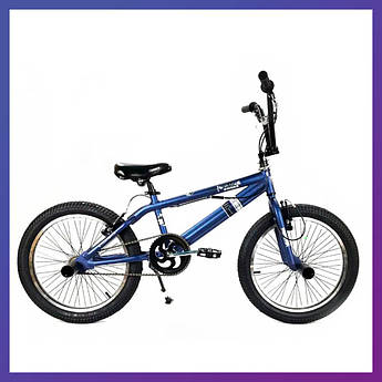 Трюковий велосипед BMX двоколісний сталевий з пегами Crosser Cobra BMX 20 дюймів фіолетовий