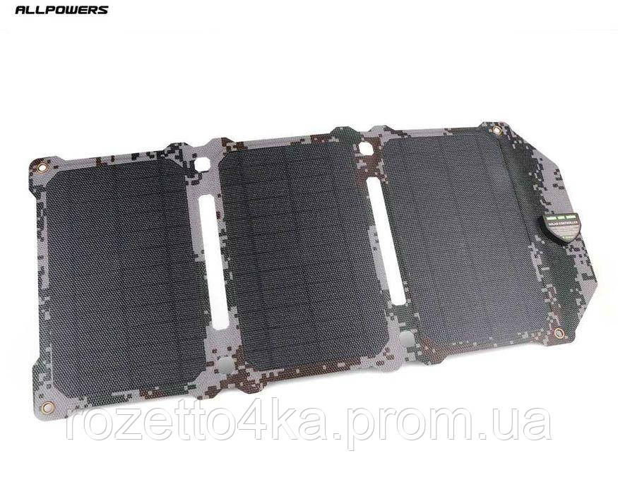 Портативна сонячна панель 21W ALLPOWERS - фото 1 - id-p1617560387