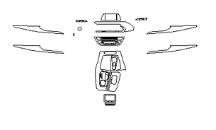 Комплект викрійок для салону BMW X3 2018