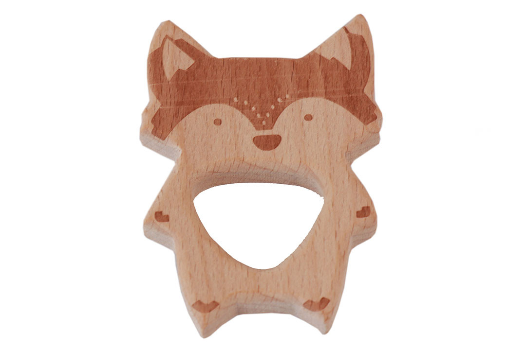 Гризунок дерев'яний "Єнот", 78*58*10 мм, фото 1